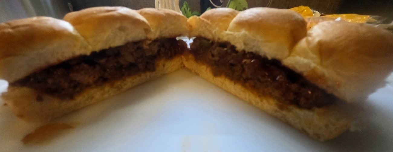 Finished SMH sloppy joe sliders on soft rolls